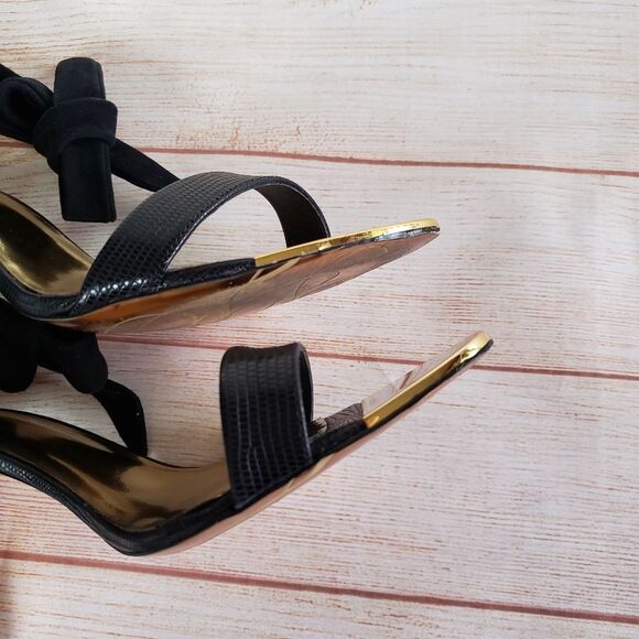 Ted Baker Sackina Leather/Suede Ankle Strap Heels - Picture 14 of 15